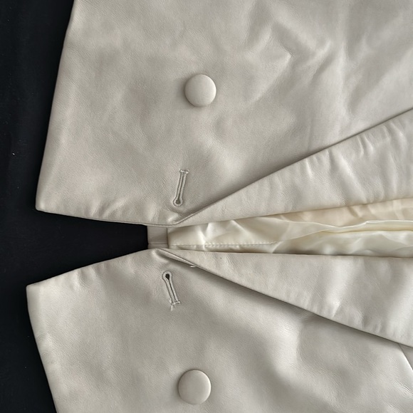 SEVEN FOR ALL MANKIND Faux leather bolero jacket - Picture 3 of 4